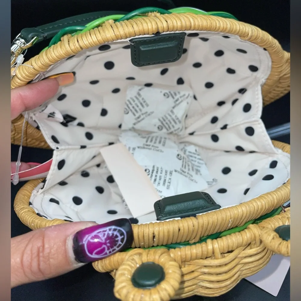 Kate Spade Green and Tan Frog Crossbody Bag - Picture 8 of 9